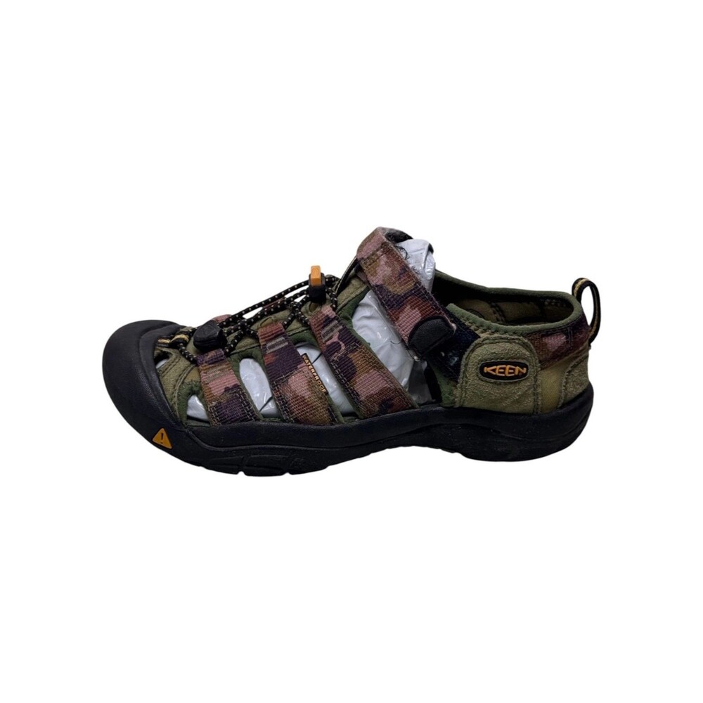 KEEN Newport H2 Sandals Youth 4 Green Camo Closed Toe Water Hiking Shoes